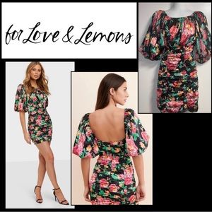 For Love and Lemons Jolie Puff Dress Size XS